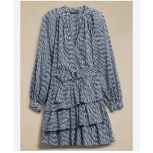 Banana Republic Blue Patterned Mini Dress